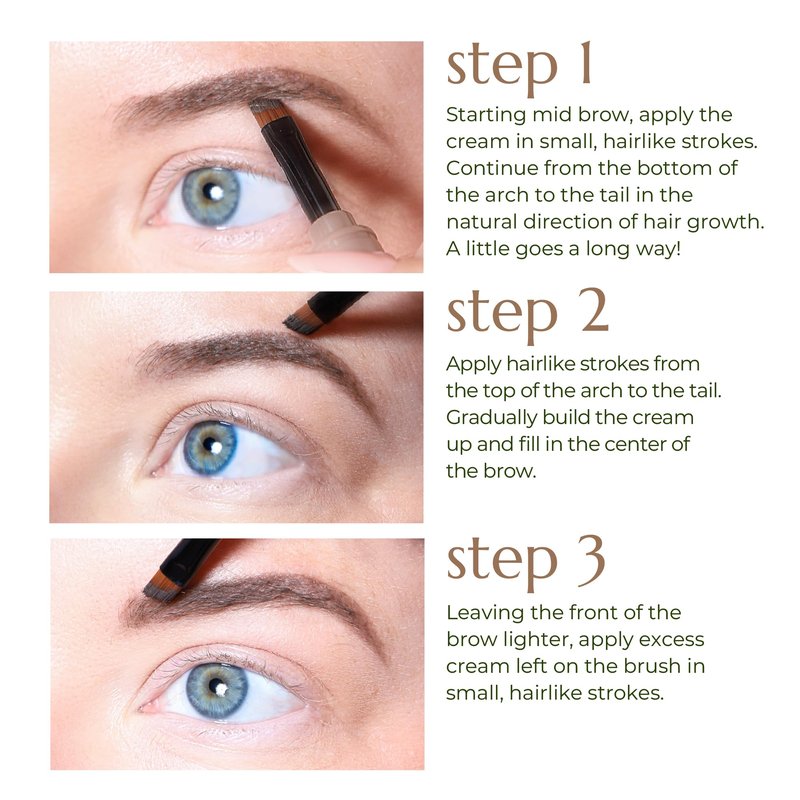 Chella Eyebrow Cream, Tantalizing Taupe - Vegan, Cruelty Free, Paraben Free, Gluten Free Eyebrow Pomade Makeup - Long Wearing, Velvet Consistency, Water Proof