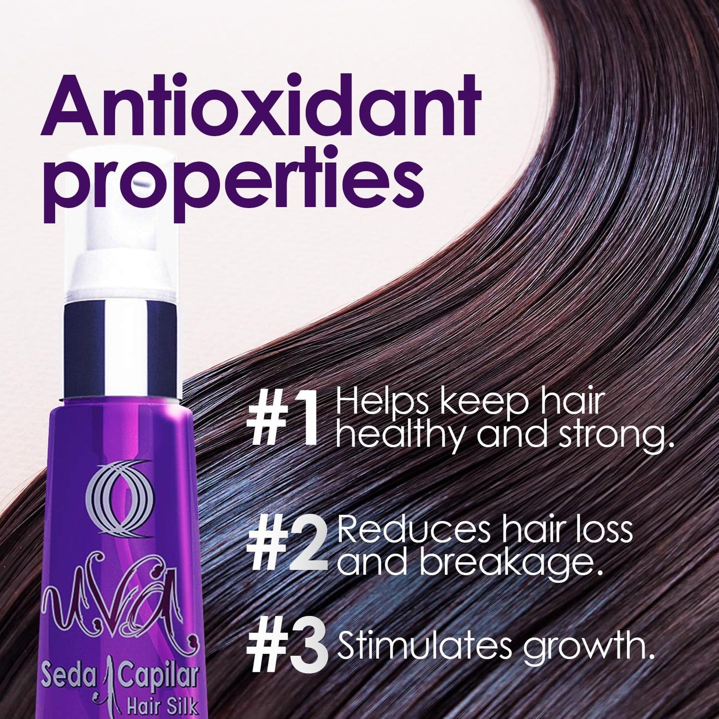 OURO Anti-Frizzy Hair Silk with Grape Seed Extract - Restores, Strengthens, Smooths, Provides Extreme Protection, Prevents Split Ends, Adds Shine (2.20 Fl Oz)
