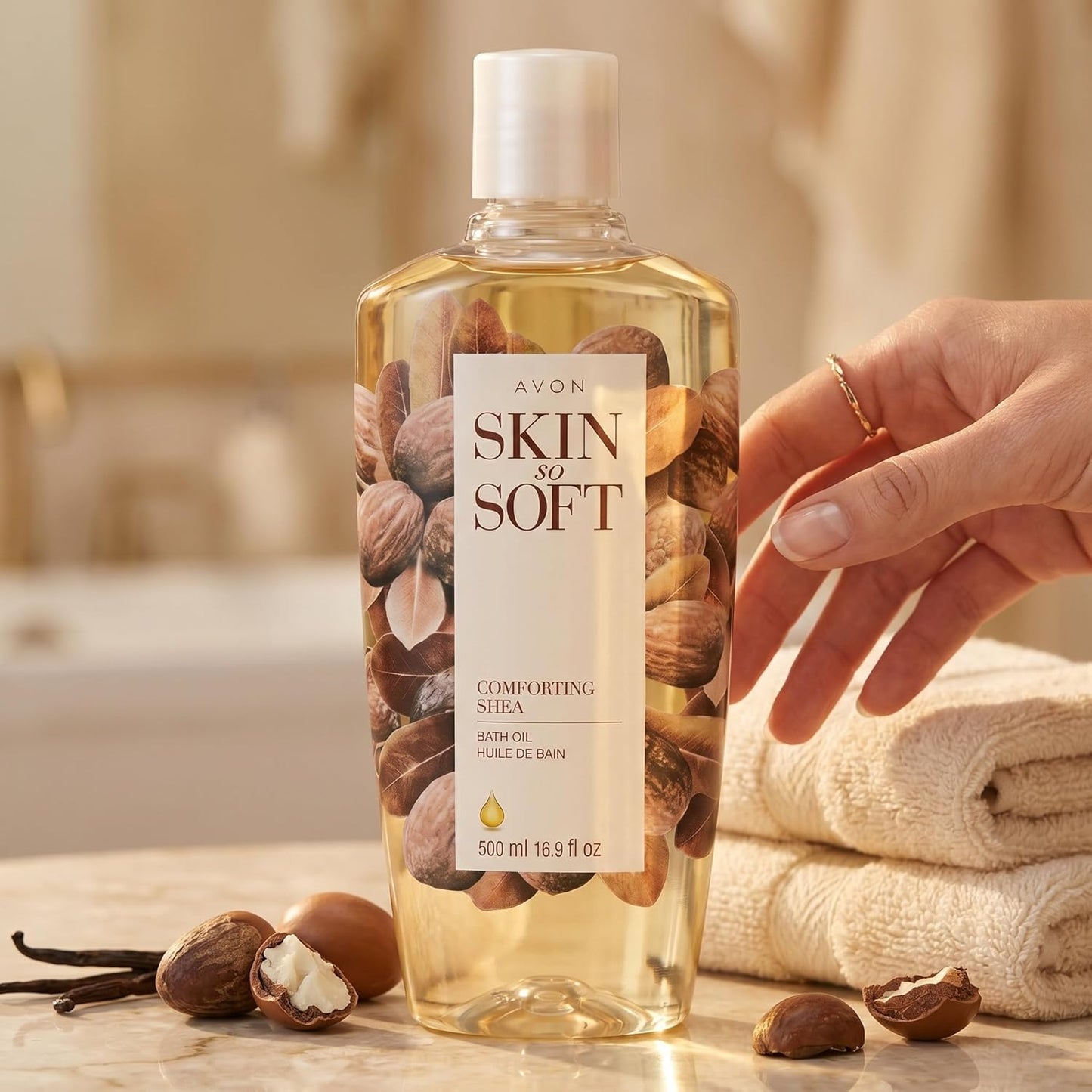 Radiant Moisture Bath Oil - Argan Oil & Silk Proteins | 25 fl oz | Softens & Hydrates Skin - Peony Musk Scent