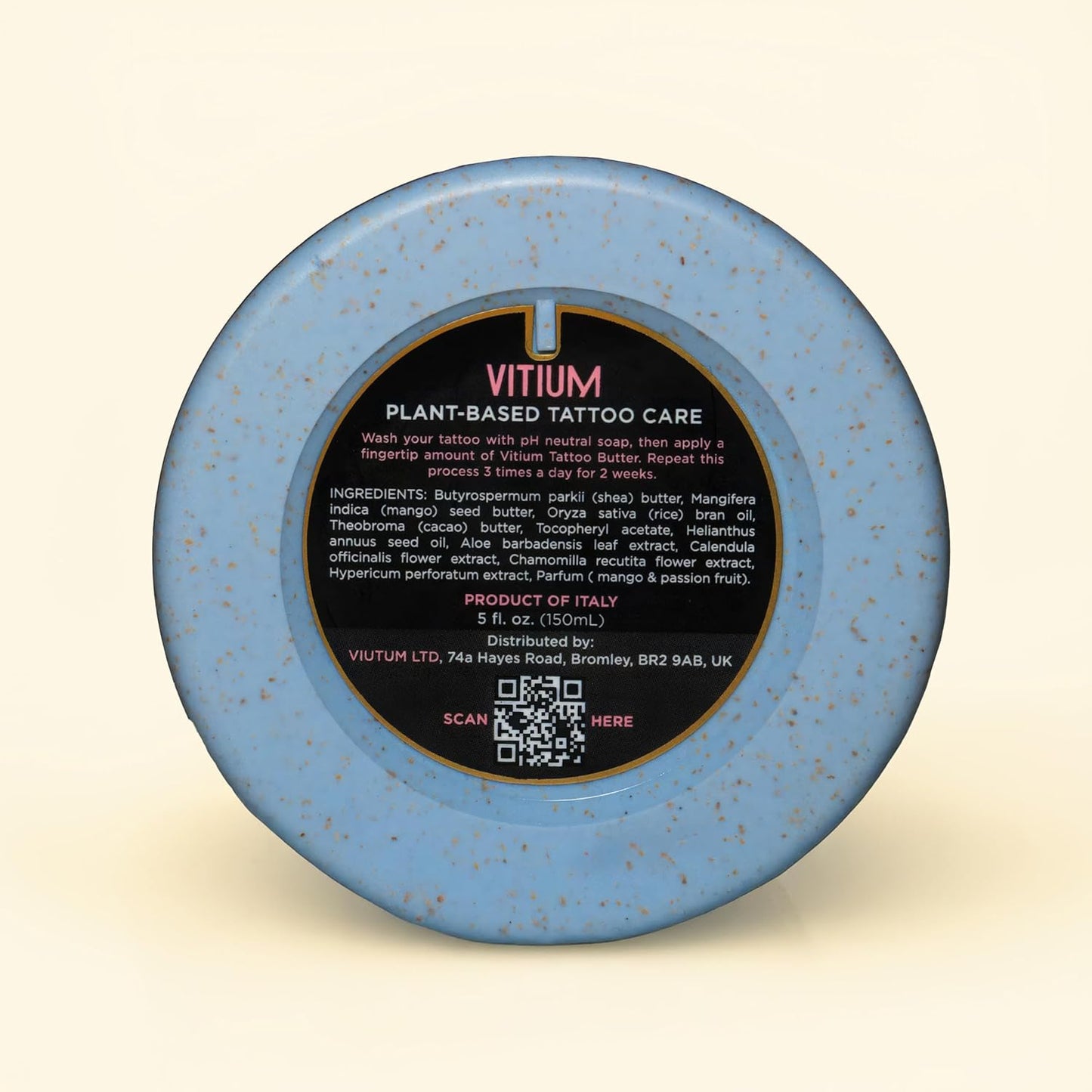 VITIUM Tattoo Butter Aftercare Balm - Vegan Formula for Brightening & Healing Tattoos | 5oz, Tropical Scent