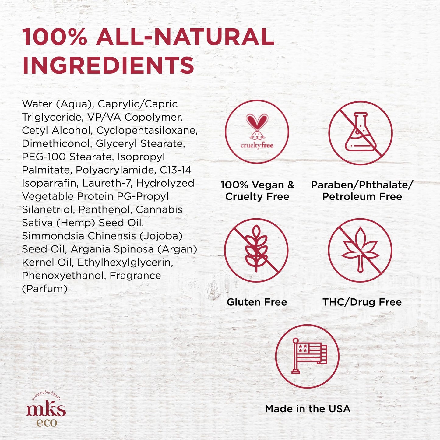MKS eco Mod Plus, Original Scent - 4 oz - Multipurpose Styling Cream - Hemp Seed Oil, Moroccan Argan Oil - Vegan & Cruelty Free