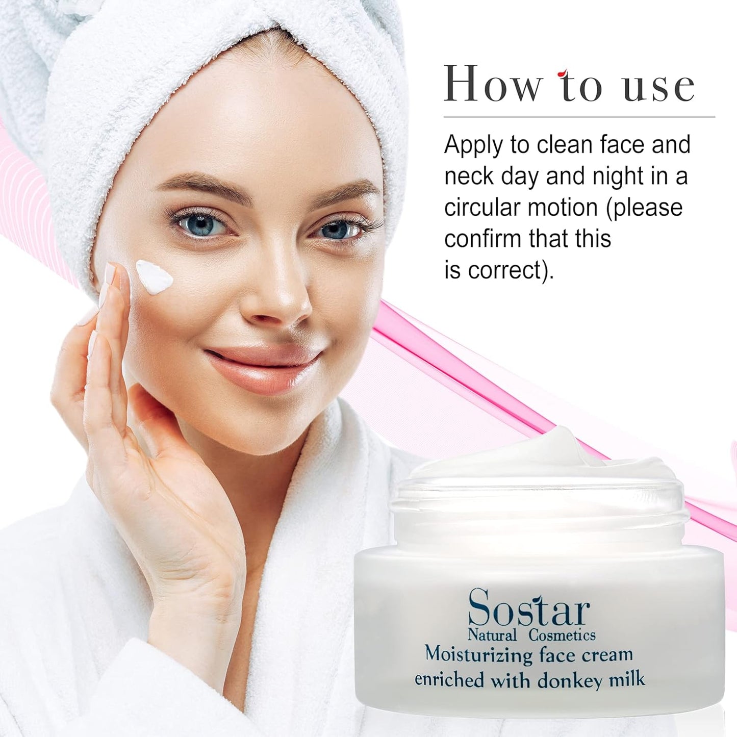 Sostar Moisturizing Face Cream - Hydrating Donkey Milk Formula | 50ml