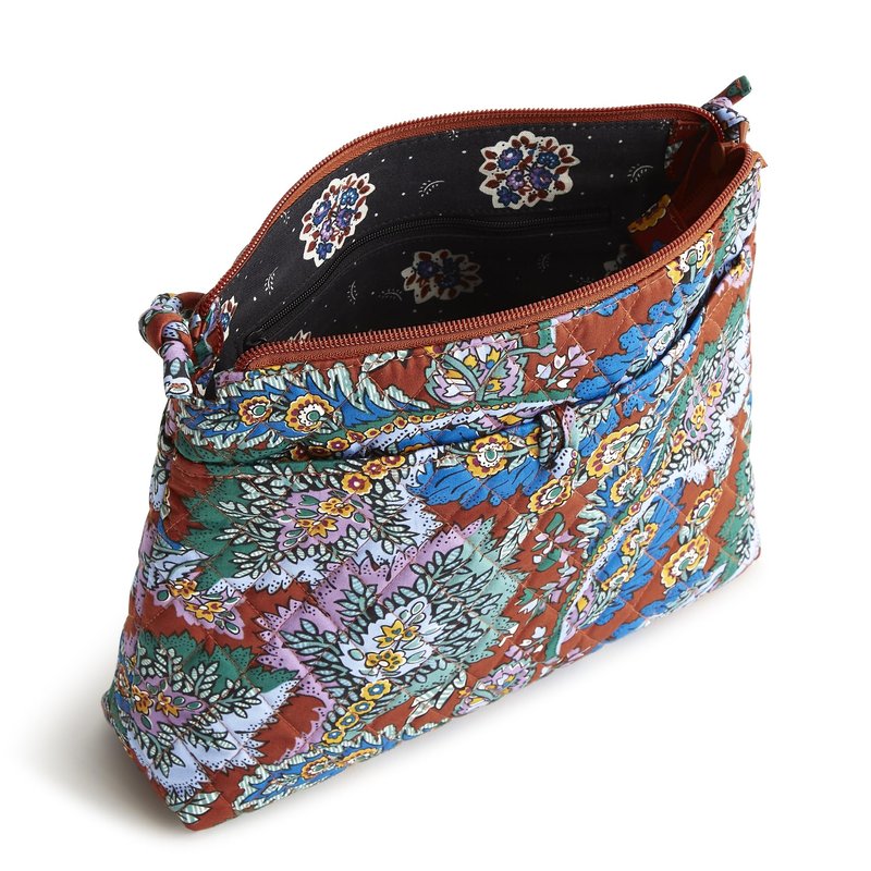 Vera Bradley Women's Premium Cotton Original Hipster Crossbody, Flowers + Feathers, One Size
