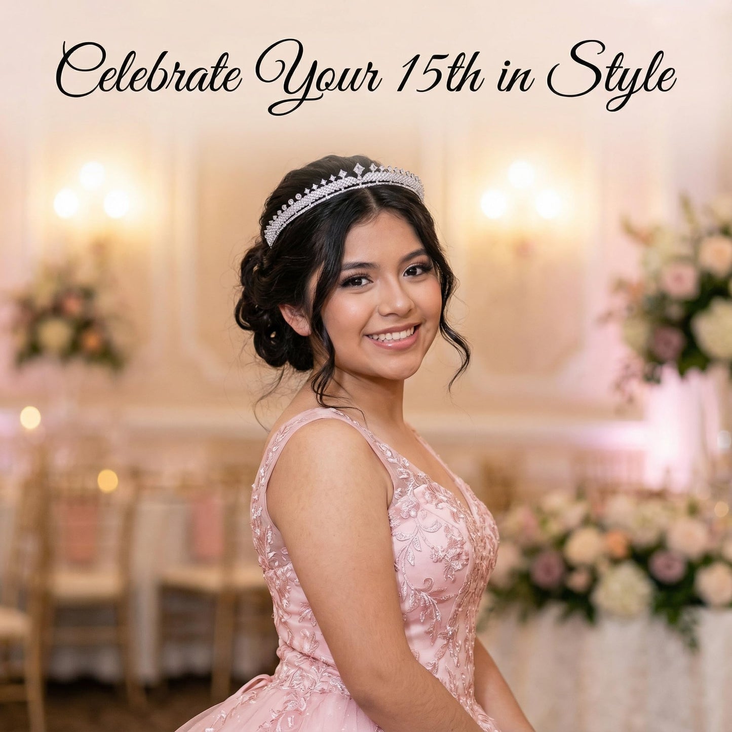 Sparkly Small Zircon Wedding Crowns and Tiaras for Women Cubic Zirconia Quinceanera Crown Sweet 16 Tiara Little Silver Gold Headband Crystal Headpieces Coronas Para 15 Anos Quinceaneras 2024 (Silver