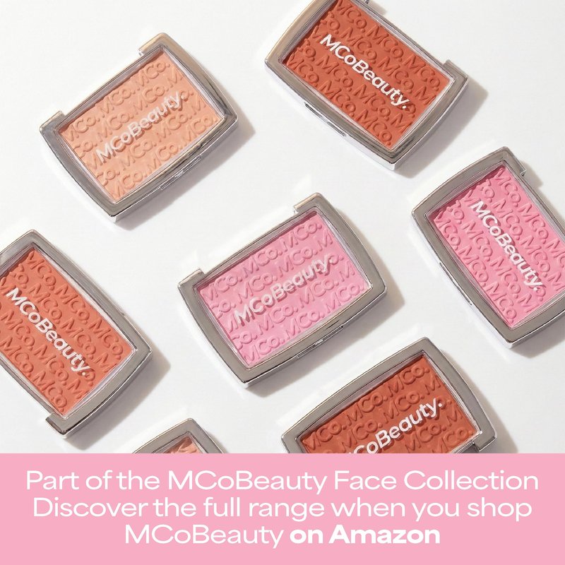 MCoBeauty Glow Up pH Powder Blush - Peach - Color Activated Soft Matte Blusher for Cheeks - Blendable, Buildable & Long Wearing Face Makeup - Natural Finish - Vegan & Cruelty Free