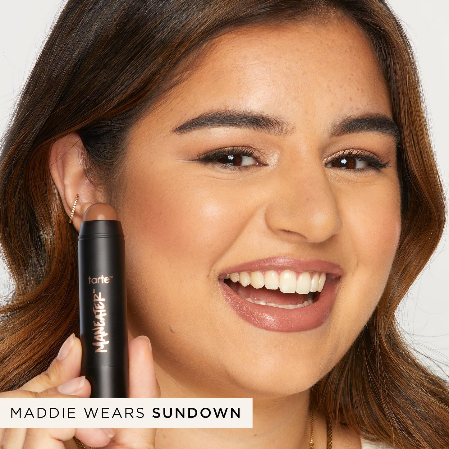tarte maneater silk stick bronzer – Buildable Lightweight Cream Bronzer, Natural Matte Finish, Vegan & Cruelty-Free, full size, eclipse
