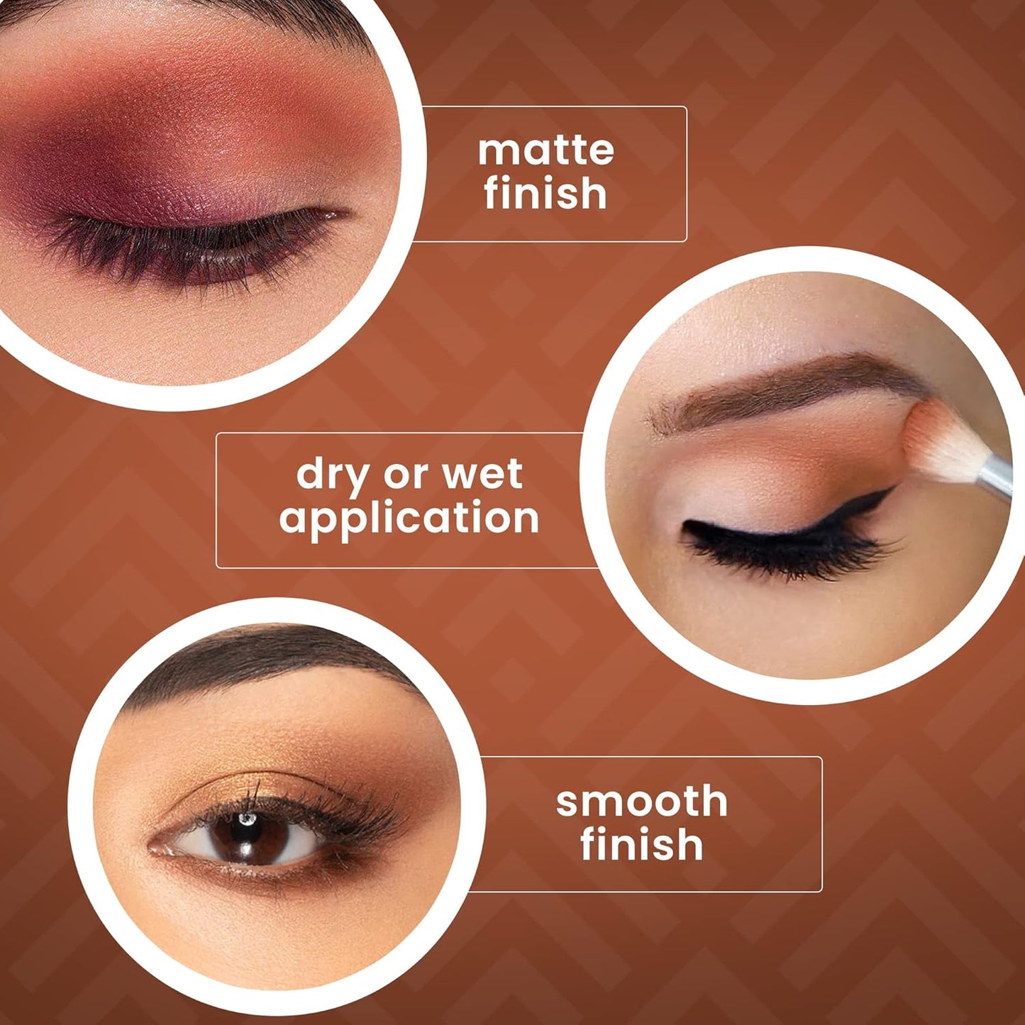 Ccolor Cosmetics Savanna 15-Color Eyeshadow Palette | Highly Pigmented, Long-Wearing Warm Neutrals & Brown Mattes