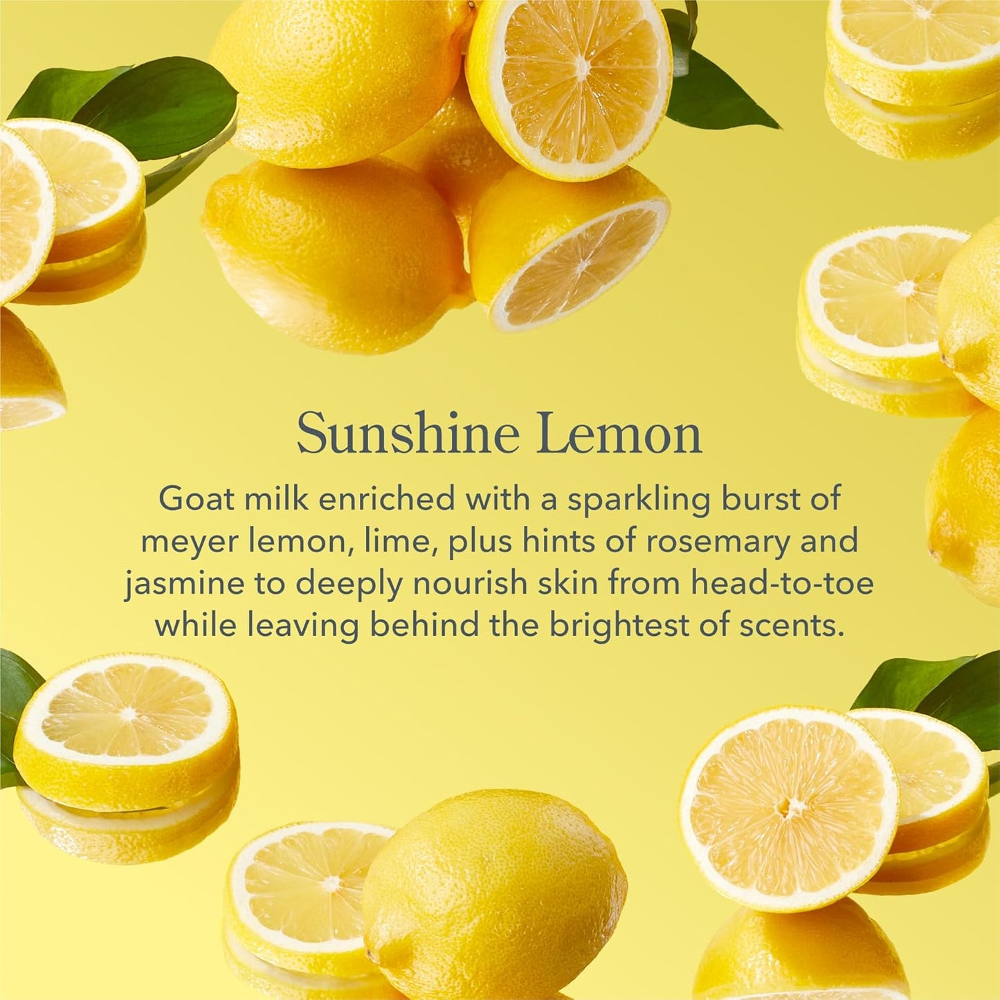 Beekman 1802 Sunshine Lemon Body Care Set | Goat Milk Skincare Gift with Bar Soap, Whipped Cream & Hand Cream - Travel Size