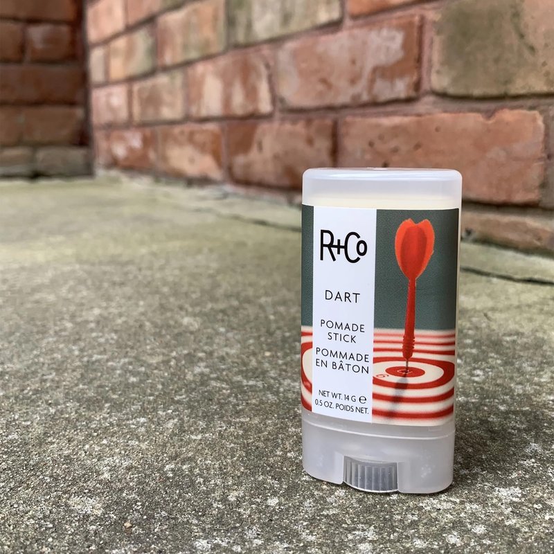 R+Co Dart Pomade Stick | Tame Flyaways, Sculpt and Polish | Long Lasting Texture and Shapes | Vegan + No Parabens | 0.5 Ounce (Pack of 2)