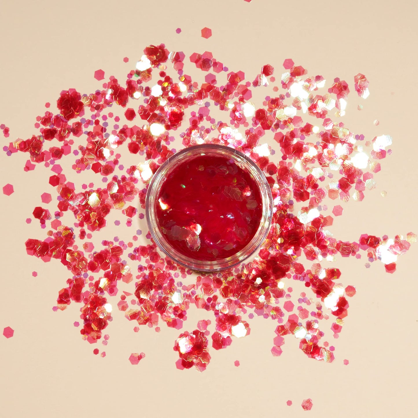 Iridescent Chunky Glitter by Moon Glitter – 100% Cosmetic Glitter for Face, Body, Nails, Hair and Lips - 0.10oz - Set of 5 colours