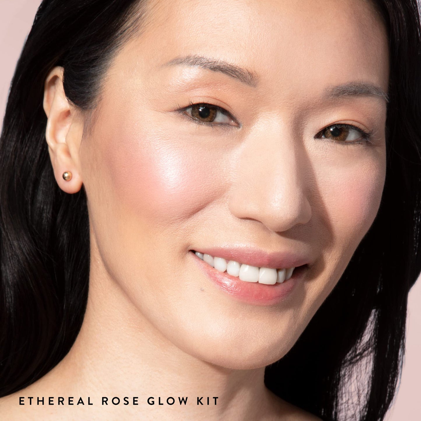LAURA GELLER NEW YORK Ethereal Rose Glow Kit - Baked Blush-n-Brighten Marbleized Blush, Spackle Skin Perfecting Makeup Primer, Rose Glow (2pc)