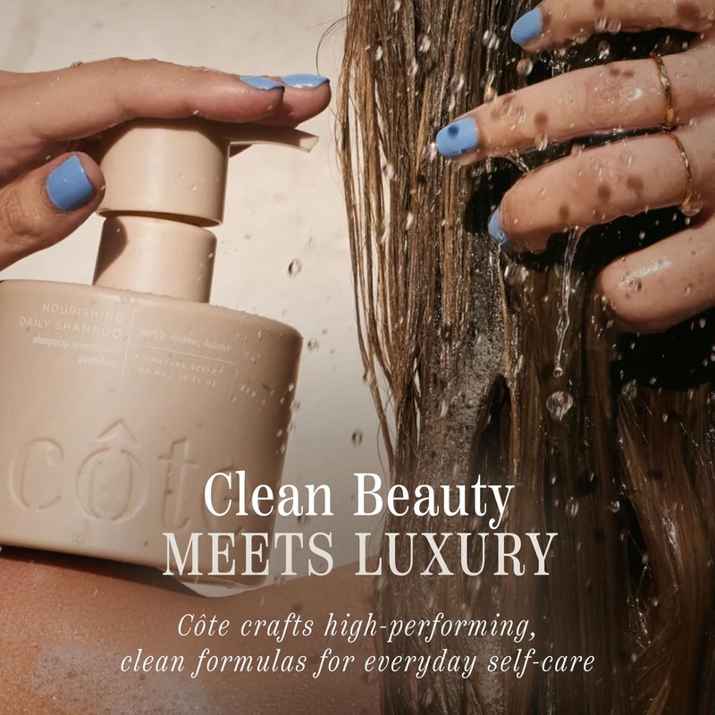 Cote Beauty’s Nourishing Daily Shampoo for Dry Hair, Deep Cleansing & Hydrating Formula, Prevents Breakage, Cruelty-Free Hair Shampoo for Women, Enriched with Yerba Maté & Baobab Extract, 10 FL Oz