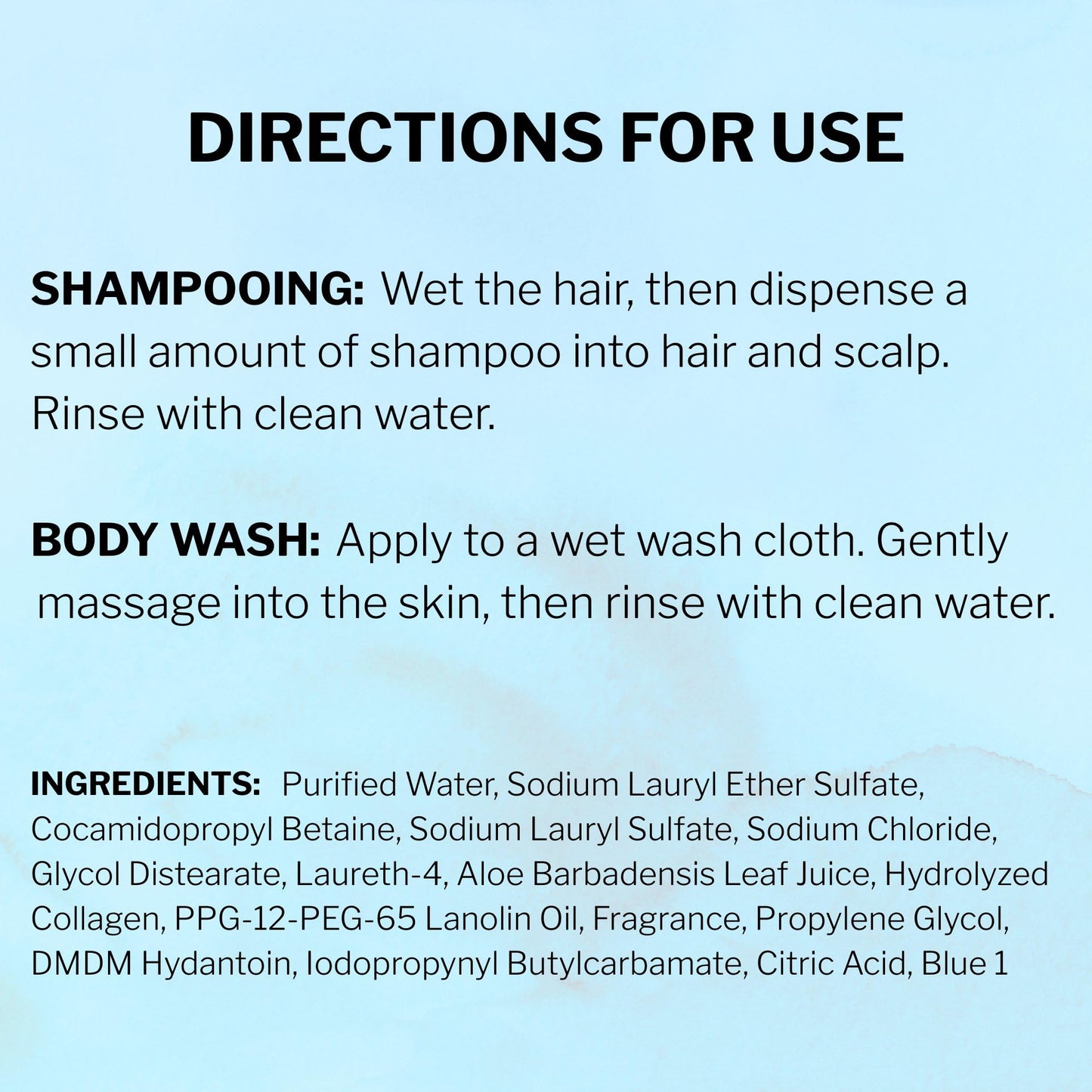 McKesson Body Wash and Shampoo - 1  Gallon Bulk Refill Full Body Wash with Aloe, Summer Rain Scent - Sensitive Skin & Hair 2‑in‑1