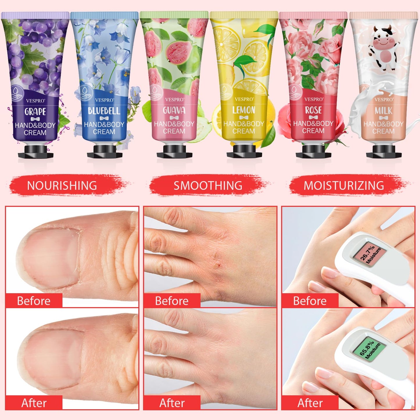 VESPRO 210 Pack Moisturizing Hand Cream Gifts Set, Thank You Gifts, Hand Lotion Travel Size for Dry Cracked Hands, Bulk Hand Lotion for Teacher Gifts, Wedding Favors, Bridesmaid Gifts, Small Gifts