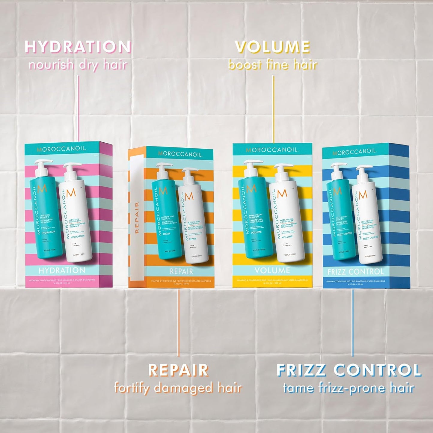 Moroccanoil Shampoo & Conditioner Set - Nourishing Hair Care | 500ml Each