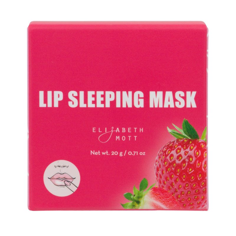 Elizabeth Mott Lip Sleeping Mask – Overnight Treatment with Peptides to Repair, Hydrate & Restore Dry, Chapped, Cracked, Peeling Lips – Moisturizing Collagen Balm to Soften, Smooth, Plump 0.71 oz