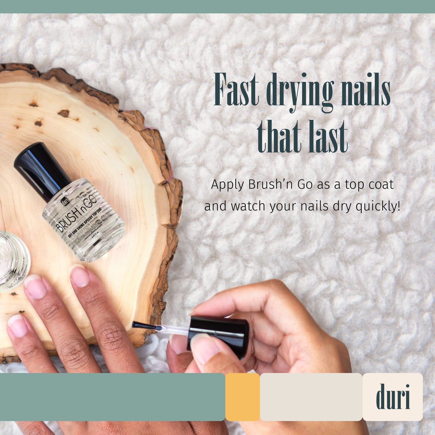 duri Brush’n Go Dry and Shine Speedy Top Coat (Brush'N Go (Pack of 3))