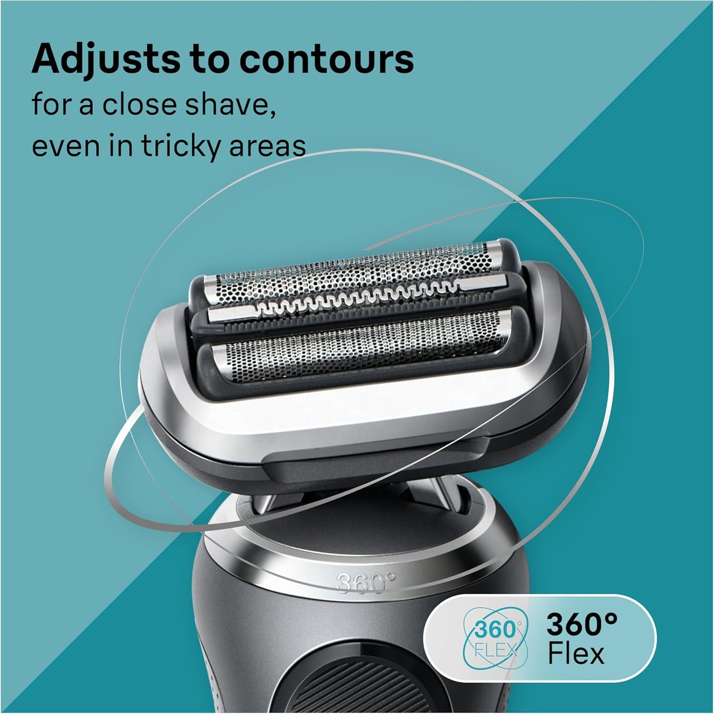 Braun Electric Shaver for Men - Series 7 7127cs | Waterproof Wet & Dry Shaving, Beard Trimmer, Space Grey