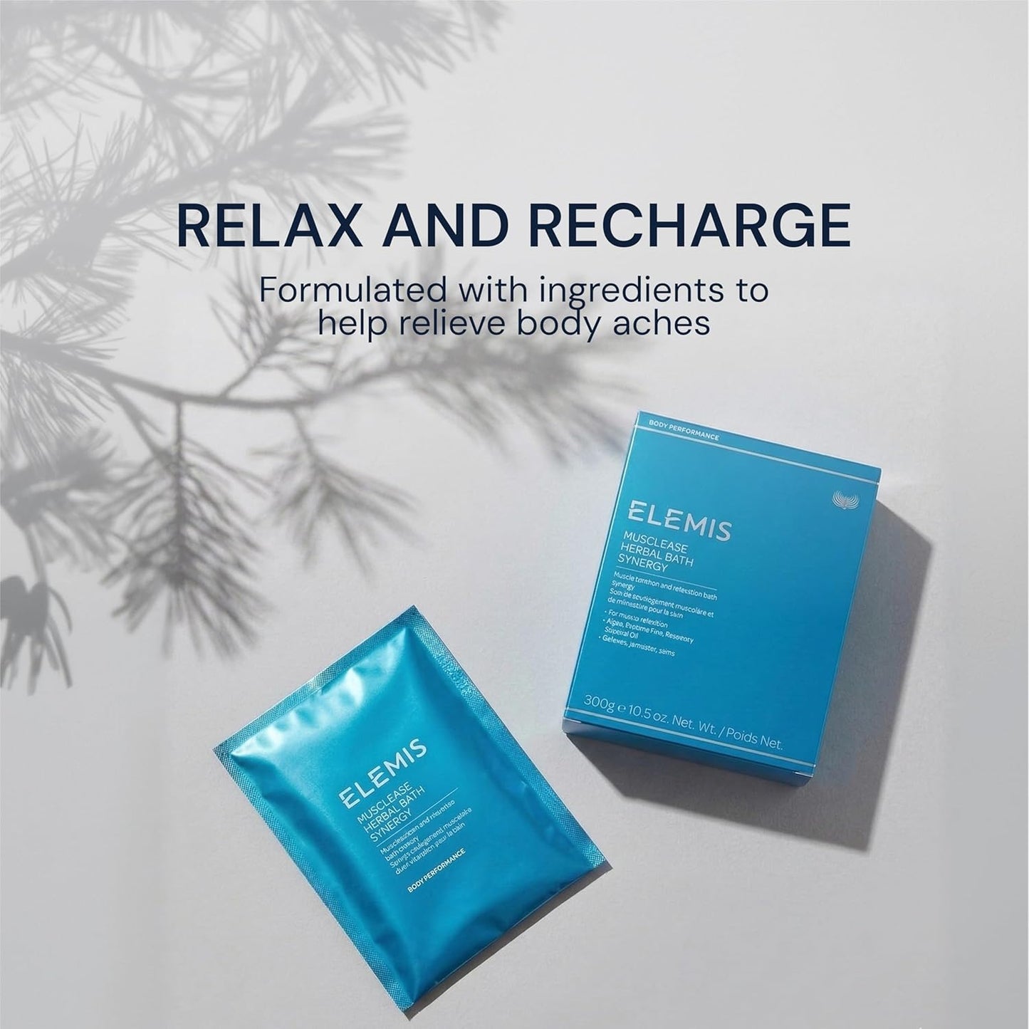ELEMIS Musclease Herbal Bath Synergy | 10 Pack Muscle Relief Soak for Tension & Recovery