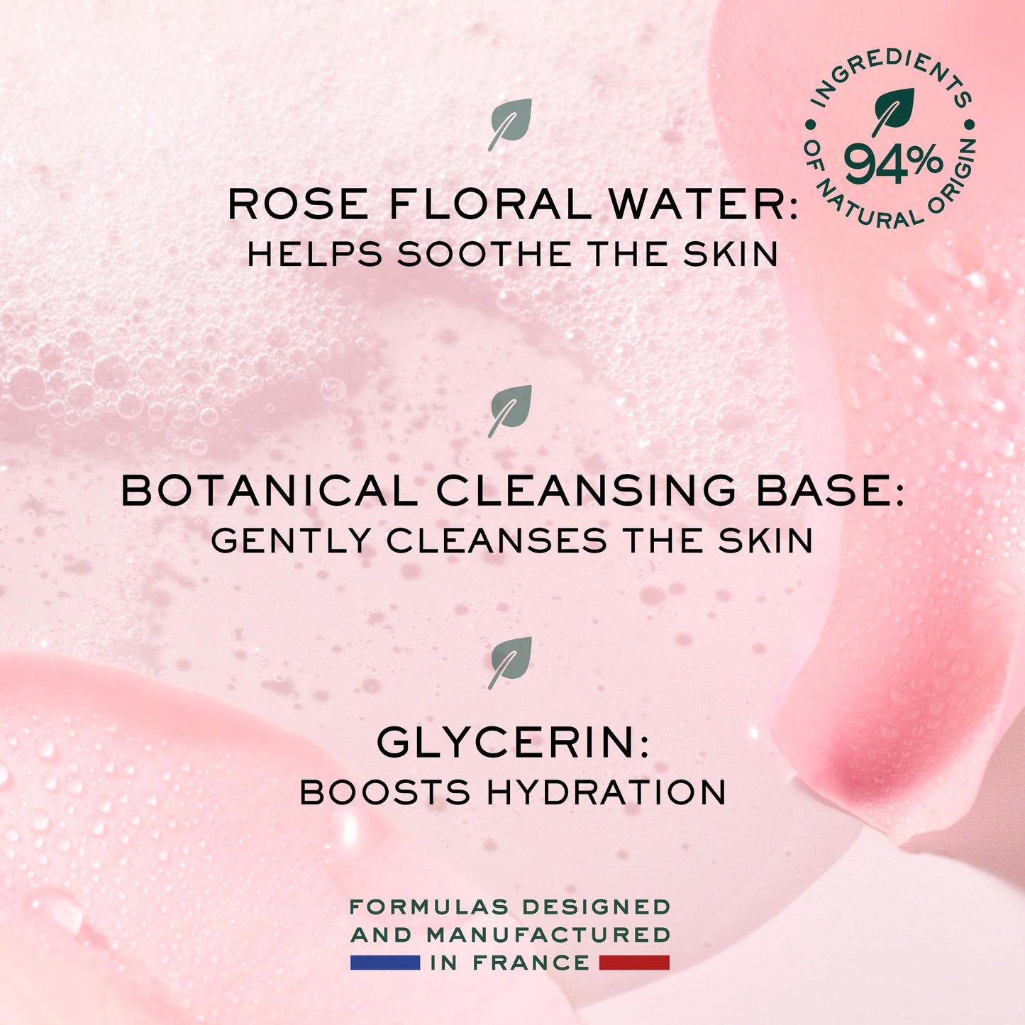 Nuxe Very Rose Soothing Shower Gel. Gentle Body Wash for All Skin Types, Delicately Scented with Rose Floral Water, 750 ml