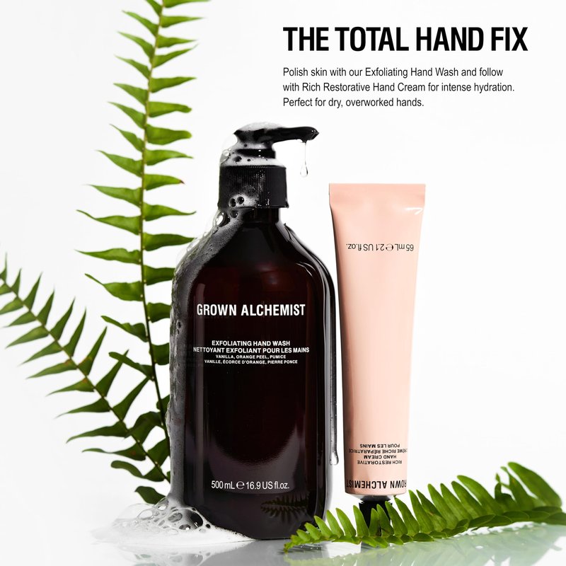 Grown Alchemist Rich Restorative Hand Cream for Dry Skin – Deep Hydration Hand Lotion for Women & Men with Argan, Rosehip & Sea Buckthorn Oils- Moisturizing, Non-Greasy & Vegan, 65mL