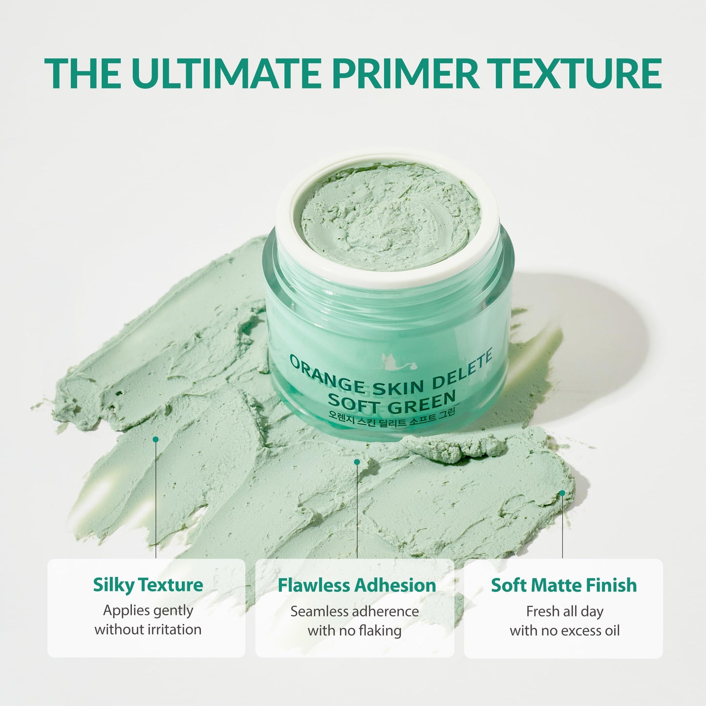 Orange Skin Delete Soft Green Pore Primer Skin Smoothing Long Lasting Wear Korean Makeup 30g 1.06 oz