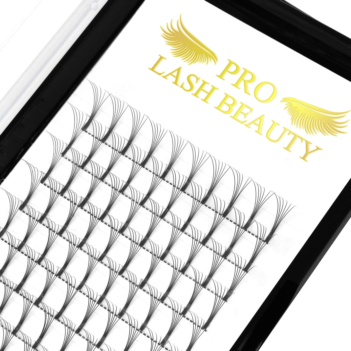 7D-D-0.07-16 Long Stem Premade Fans Eyelash Extensions .07 .10 Volume Lash Extensions C D Curl