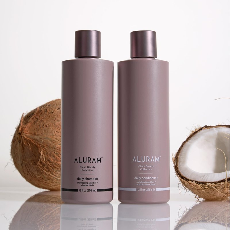 ALURAM Coconut Water Daily Conditioner for Men and Women, Clean Hydration and Shine for All Hair Types, 12 Fl Oz