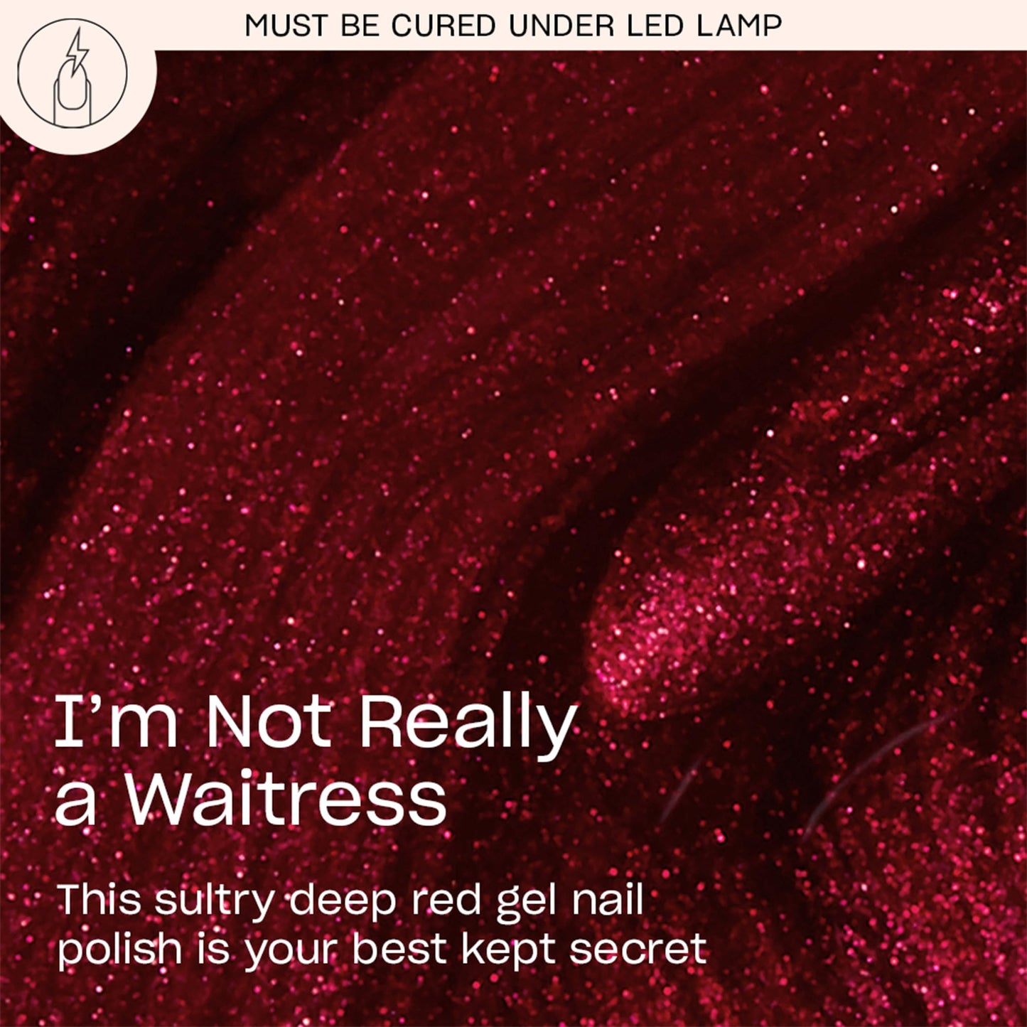 OPI GelColor I'm Not Really a Waitress | Opaque Dark Red Pearl with Shimmer LED Cure Gel Nail Polish | Salon-Quality Shine, Long-Lasting Wear | Vegan & HEMA Free | 0.5 Fl Oz