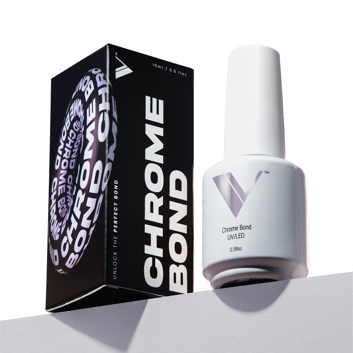 V Beauty Pure Chrome Nail Bond - Chrome Base Coat, Precise Powder Placement with Maximum Retention, Beginner-Friendly Formula, Protects Against Lifting and Chipping - 15 mL