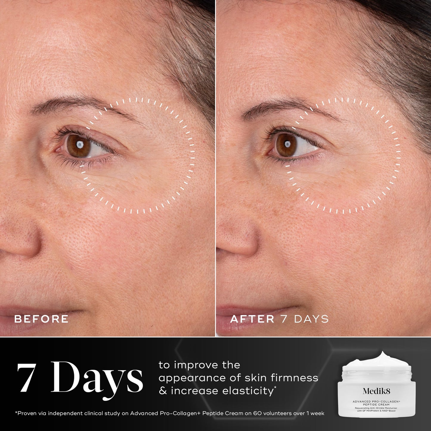 Medik8 Advanced Pro-Collagen+ Peptide Cream Anti-Wrinkle Moisturizer 1.6 oz