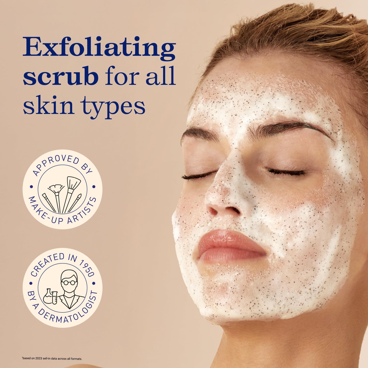 Embryolisse Exfoliating Face Scrub Powder - Facial Cleanser that Exfoliates, Tones and Softens the Skin - With Coconut & Milk Powder - for All Skin Types, Even Sensitive, 1.41 Oz
