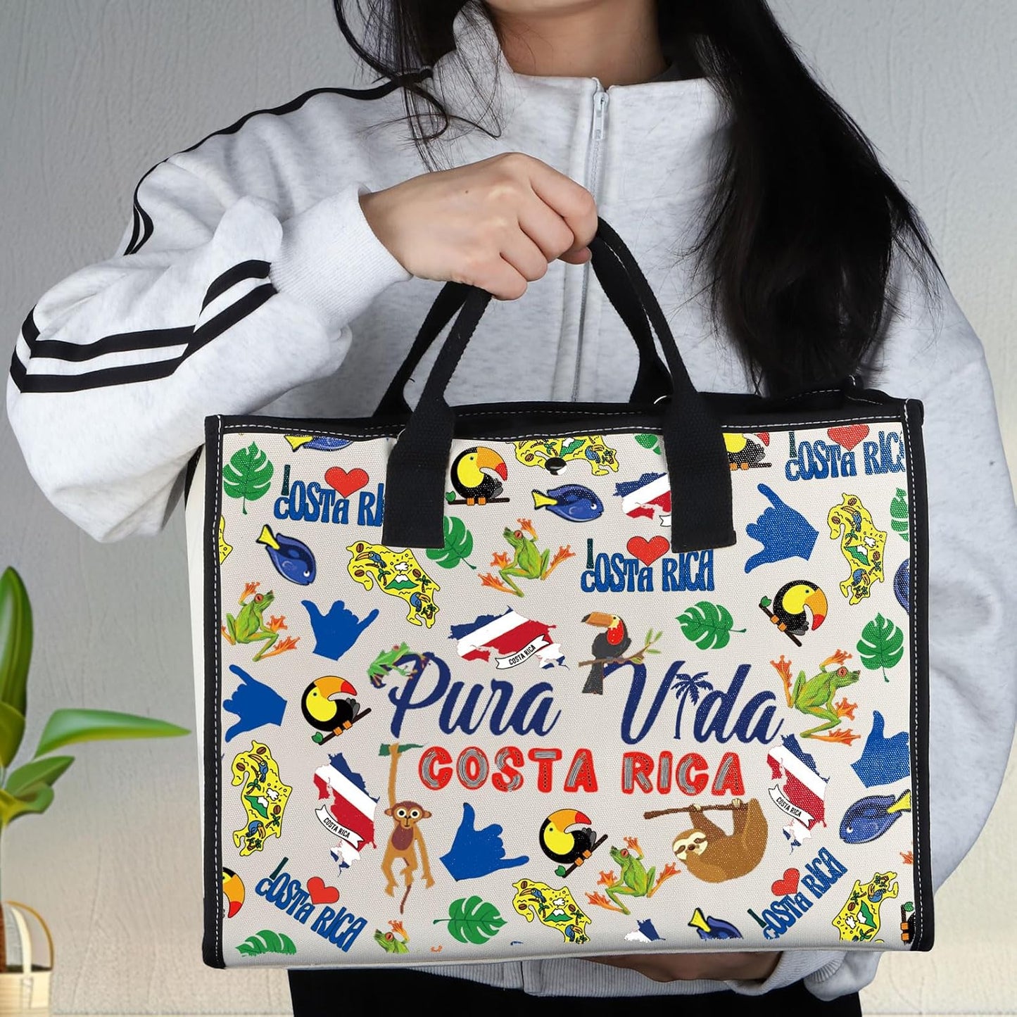 Costa Rica Makeup Bag - Stylish Travel Gift for Costa Rica Lovers | Zippered Design