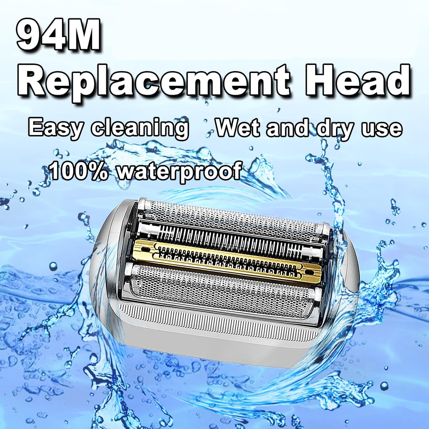 2 PACKS Series 9 Pro 94M Electric Replacement Shaver Head Compatible with Series 9 Pro Electric Razors 9290cc, 9291cc, 9370cc, 9376cc, 9293s, 9260s, 9295cc, 9385cc,(Upgraded ver.)