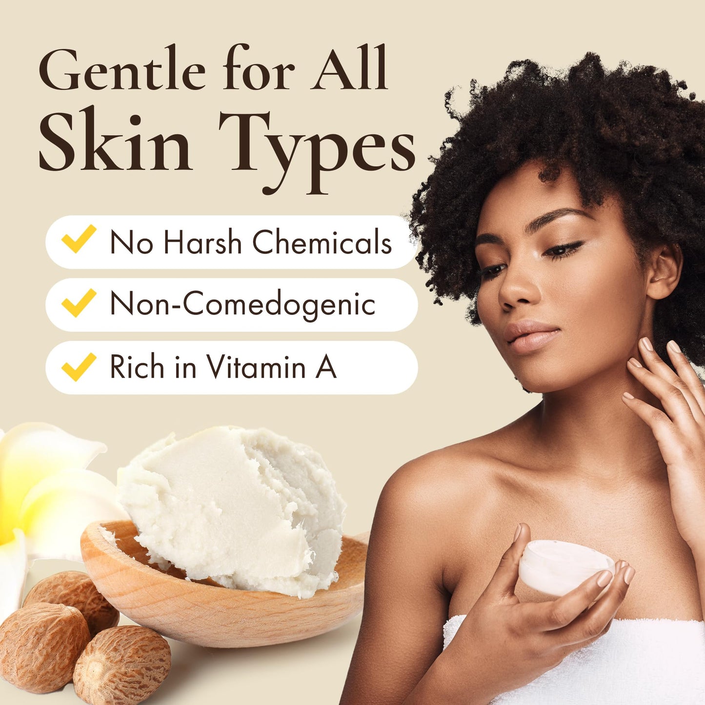 HalalEveryDay 28 oz Ivory Shea Butter- 100% Pure All Natural- Unrefined Organic Raw from Ghana- Raw African Shea Butter, Perfect for Skin, Face, Body, Hair Growth