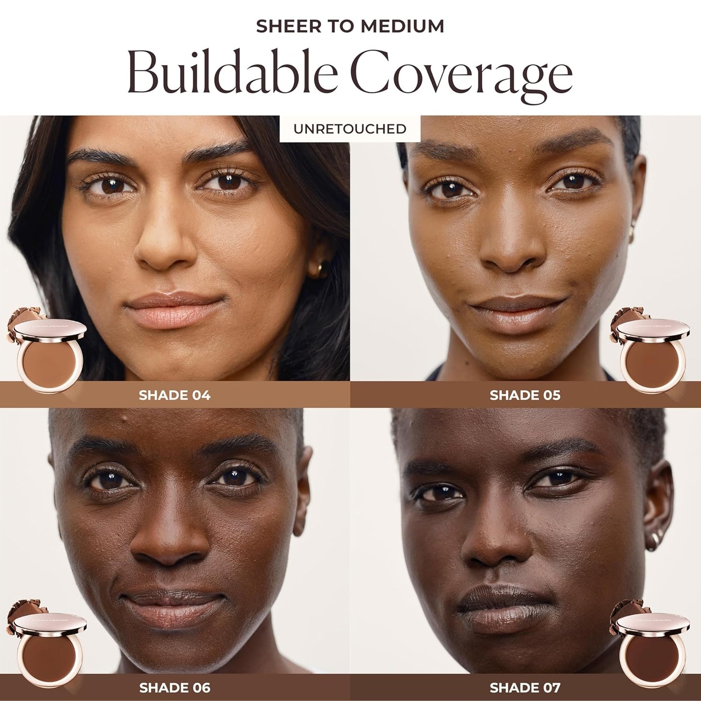 Laura Mercier Tinted Blur Balm - Balm-to-Powder Skin Tint for Natural Matte Finish | 12HR Wear, Sheer Coverage