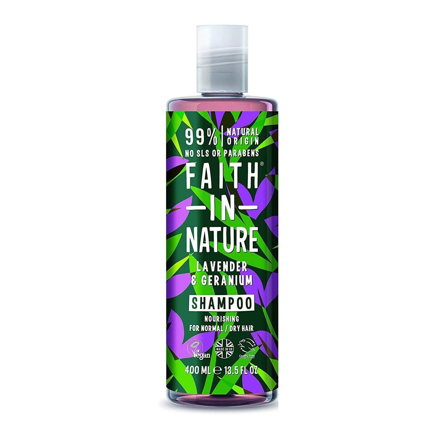FAITH IN NATURE | Lavender & Geranium Shampoo | 1 X 400Ml (Packaging May Vary)