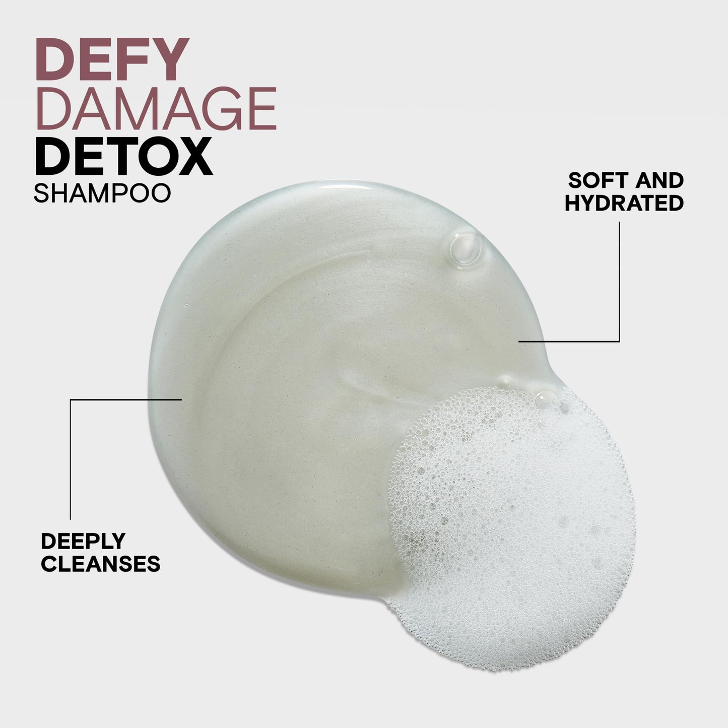 Joico Defy Damage Detox Shampoo | Removes Chlorine, Hard Water Residue, Product Buildup, Metals, & Trace Minerals | Strengthens Bonds & Preserves Hair Color | Vegan | Sulfate-Free | 10.1 Fl Oz