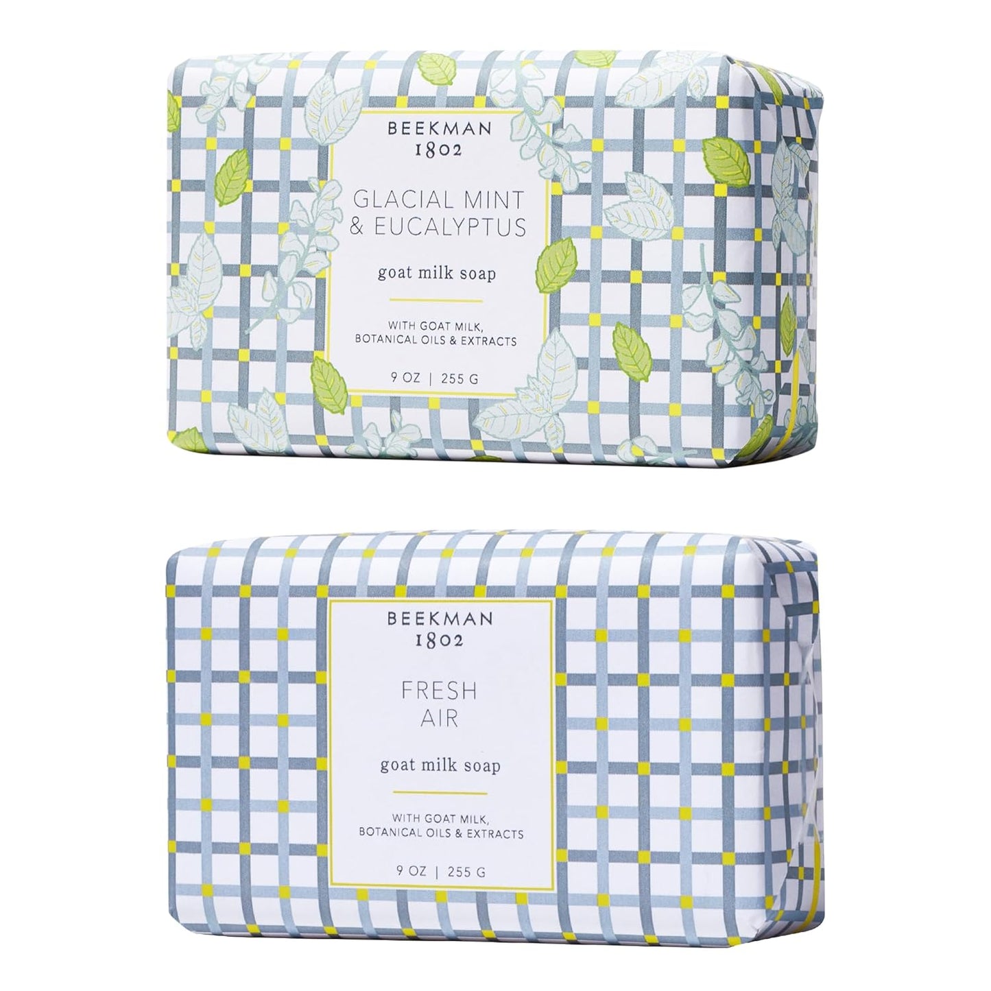 Beekman 1802 Goat Milk Body Soap Bar Set - Nourishing & Moisturizing | 9 oz (Pack of 2) - Sensitive Skin Friendly