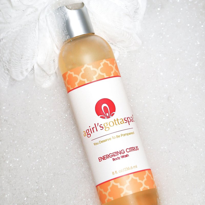 A Girl's Gotta Spa! Sulfate-Free Natural Body Wash Citrus Essential Oils 100% Vegan Cruelty-Free Moisturizing Shower Gel