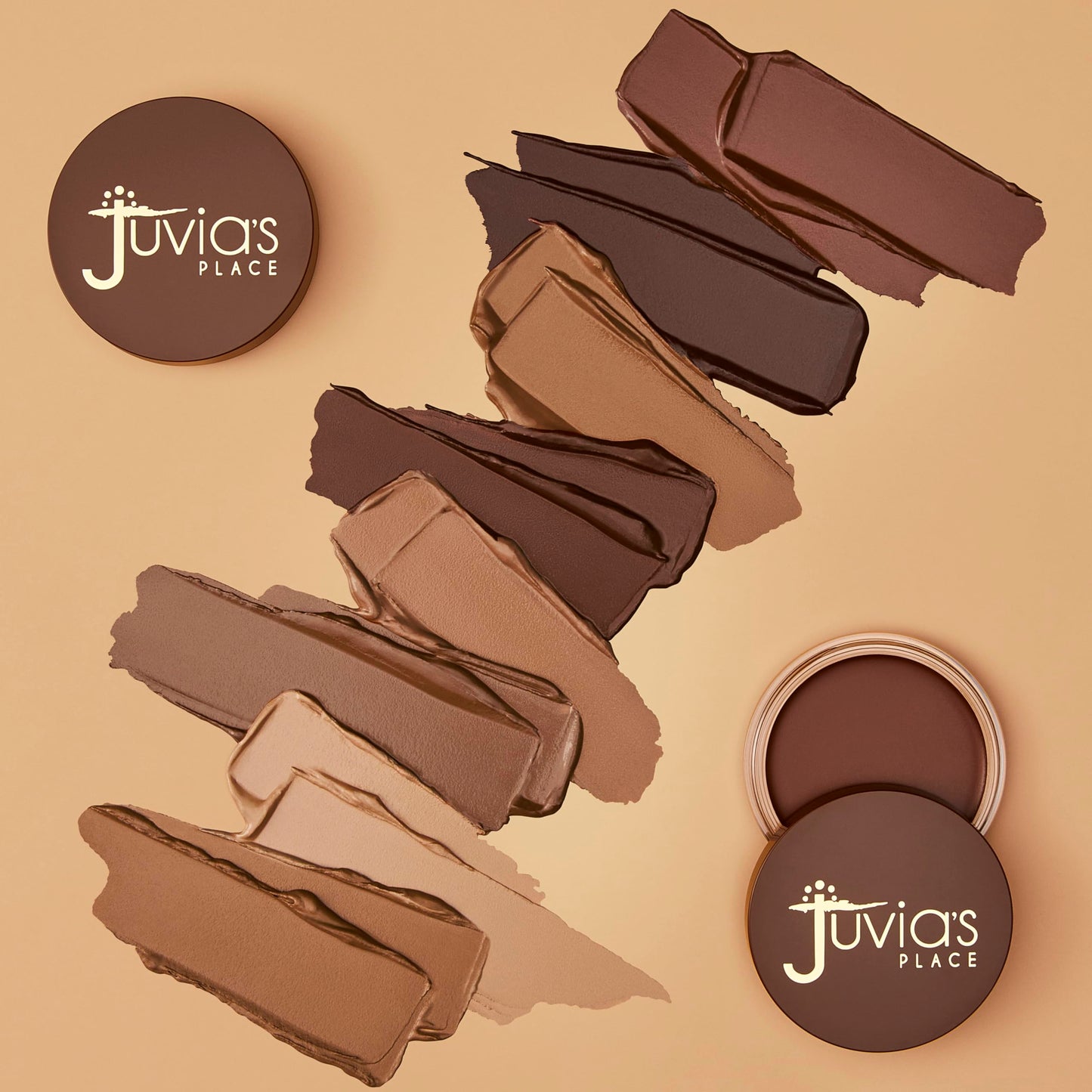 Juvia's Place Bronzed Cream Bronzer - Cocoa - Smooth Cream Bronzer Pot for Sun-Kissed Glow & Warmth, Buildable & Blendable Makeup Contour with Long-Lasting Matte Shimmer Finish, Highly Pigmented