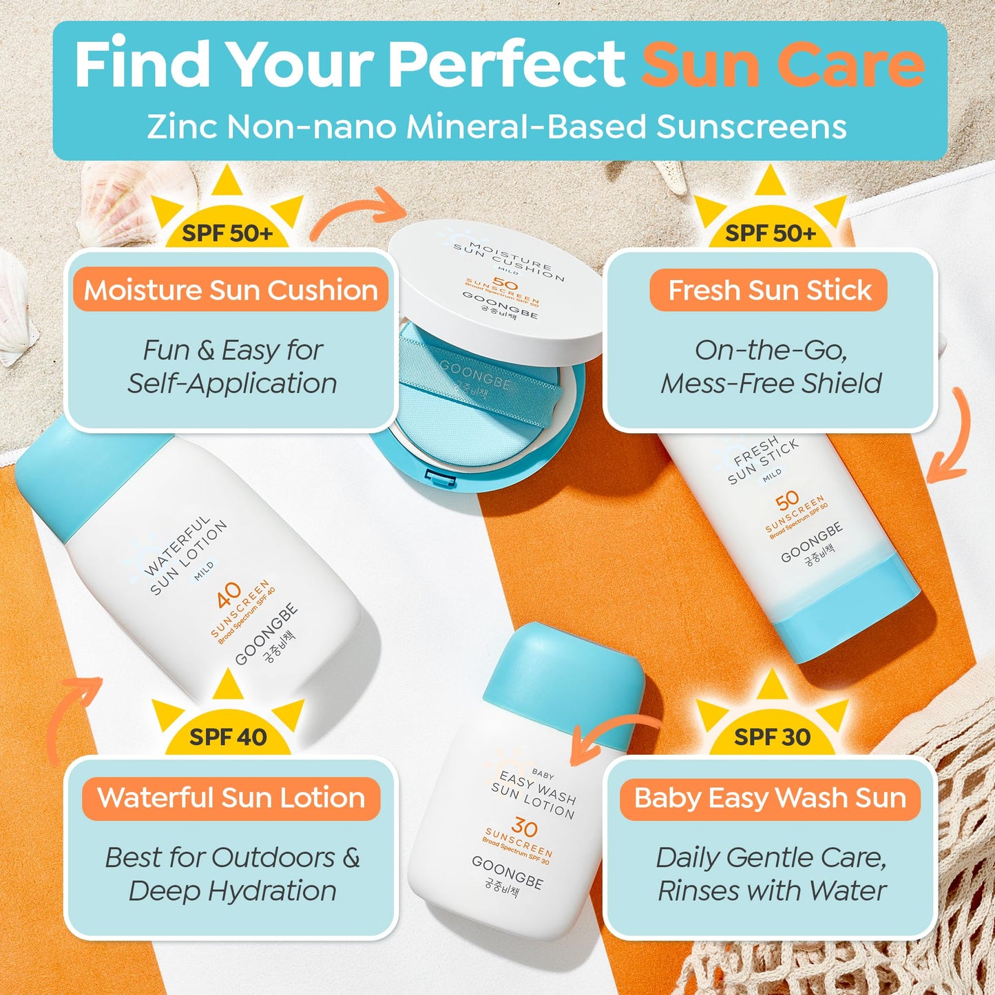 GOONGBE Sun Stick & Sun Cushion