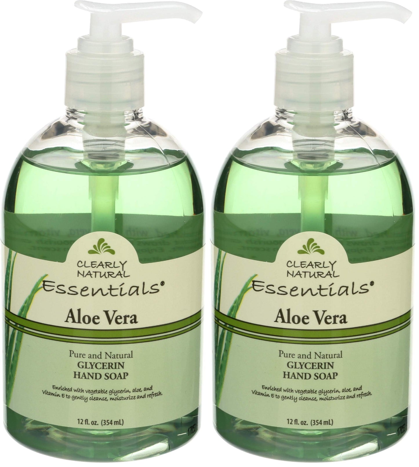 Clearly Natural Liquid Hand Soap with Aloe Vera - 12 oz (Pack of 2)