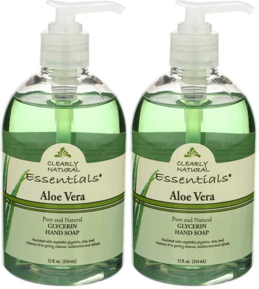 Clearly Natural Liquid Hand Soap with Aloe Vera - 12 oz (Pack of 2)