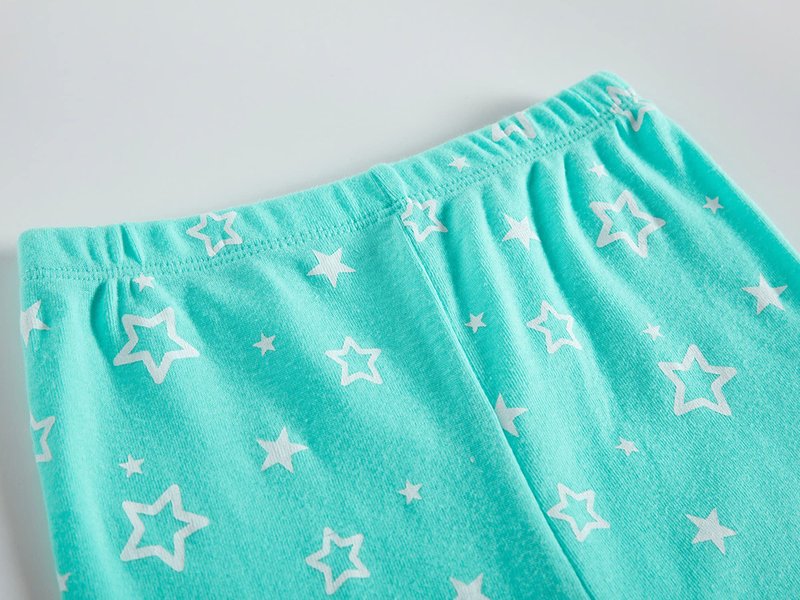 Babyroom Girls Matching Doll&Toddler 4 Piece Cotton Pajamas Kids Clothes Sleepwear Size 4 Blue