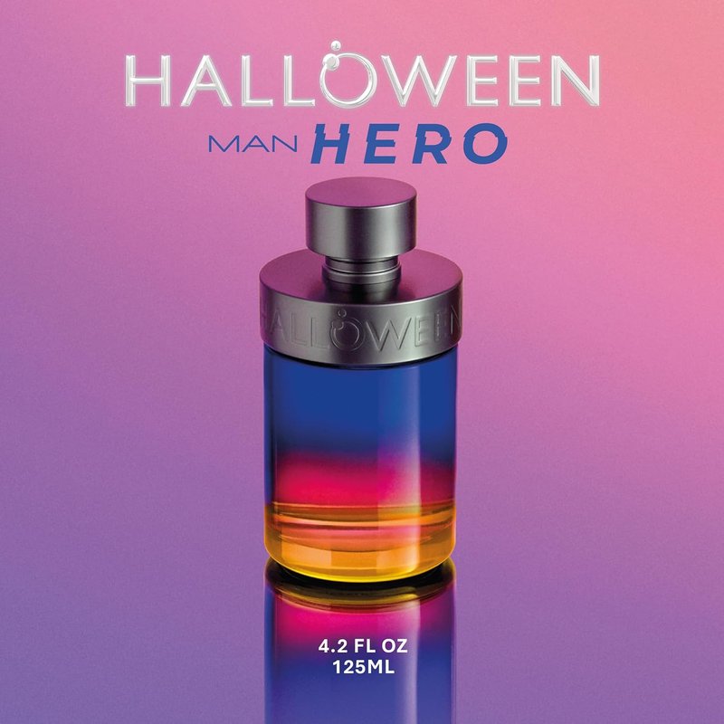 Halloween Man Hero Eau de Toilette for Men - Woody Aquatic Fragrance with Lemon & Lavandin | 4.2 Oz