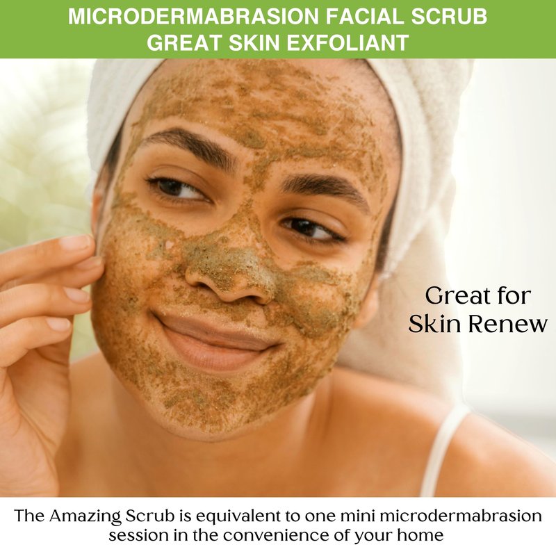 Natural Microdermabrasion Face Scrub and Skin Exfoliator