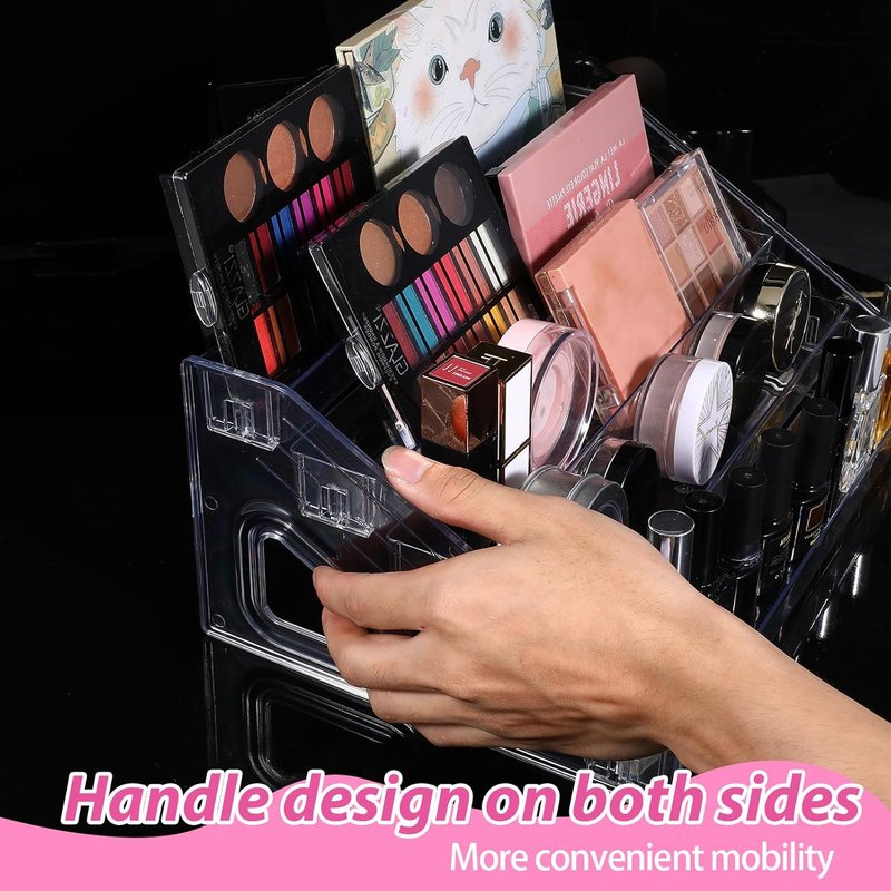 Acrylic Nail Polish Organizer - 5-Layer Sunglass & Eyeglasses Display Rack | Clear Makeup Storage Solution