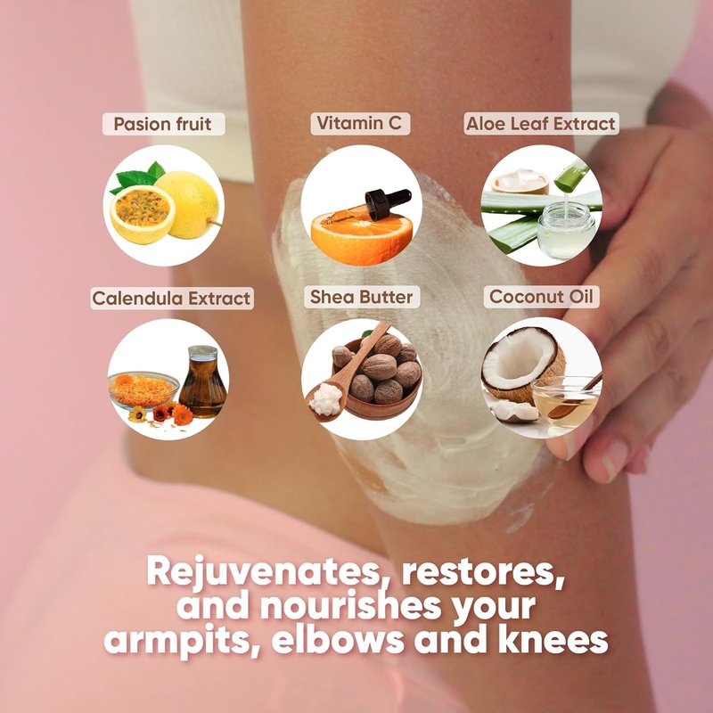 Olivia Beauty Leg Scrub - All-Natural Exfoliating Body Scrub for Women | Moisturizing Organic Formula - 8 Oz