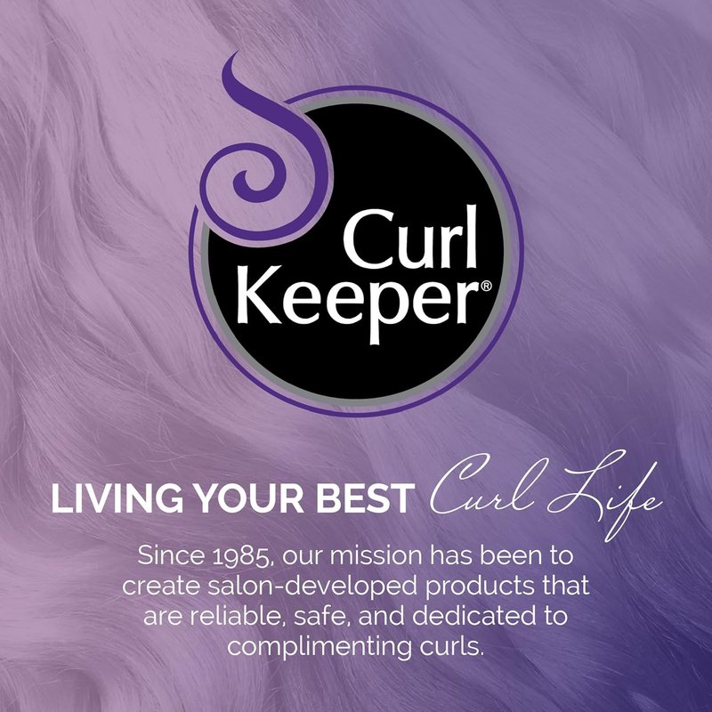 Curl Keeper Medium Curl Starter Kit - Travel Size Set for Curly Hair | Includes Liquid Styler, Treatment Shampoo, Cream Conditioner & Leave-In Conditioner